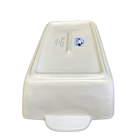 Rae Dunn LOAF Baking Dish Pan White Black Large Letters Dimples NWT 2017 OG - Picture 10 of 16